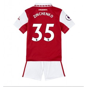 Arsenal Oleksandr Zinchenko #35 kläder Barn 2022-23 Hemmatröja Kortärmad (+ korta byxor)